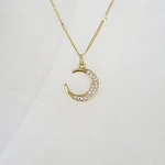 CADENA LUNA BRILLANTE