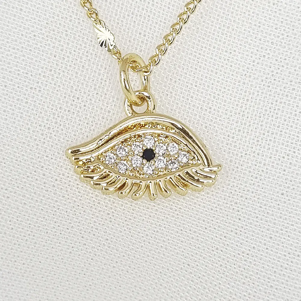 CADENA OJO TURCO BRILLANTE