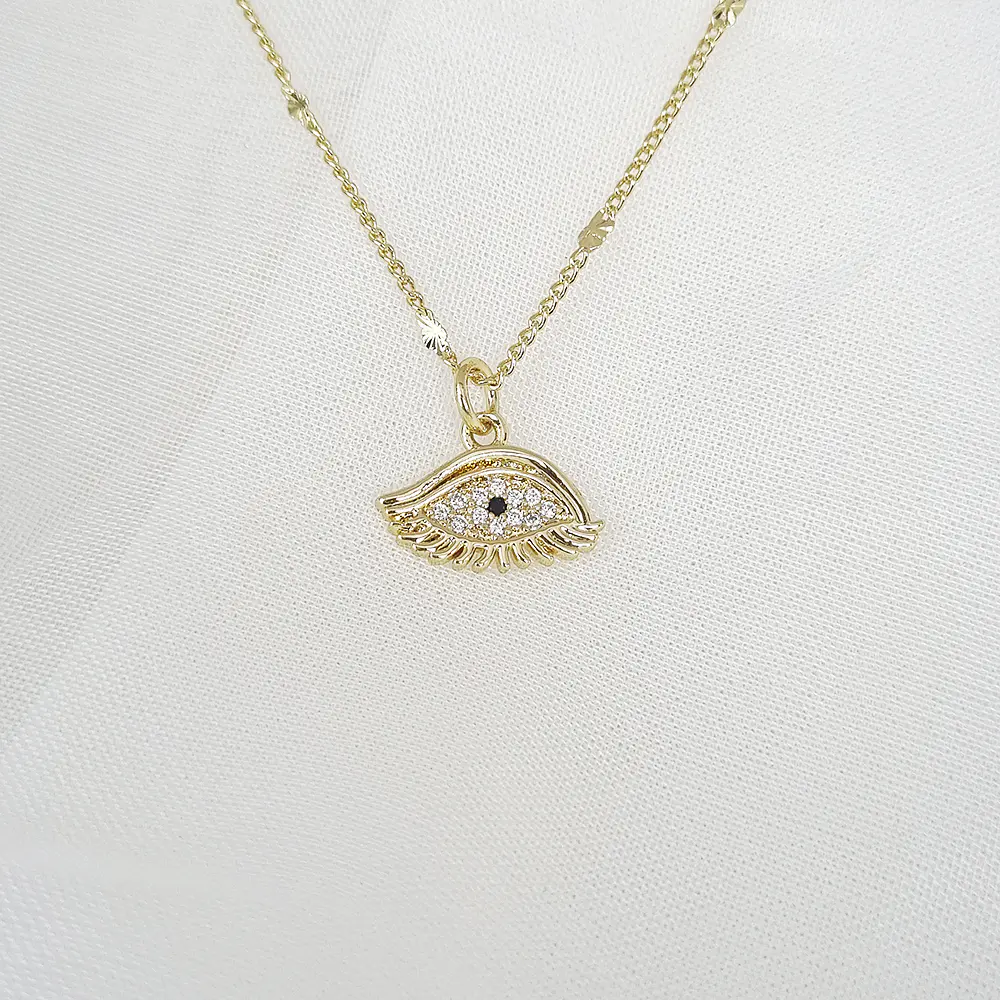 CADENA OJO TURCO BRILLANTE