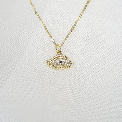 CADENA OJO TURCO BRILLANTE