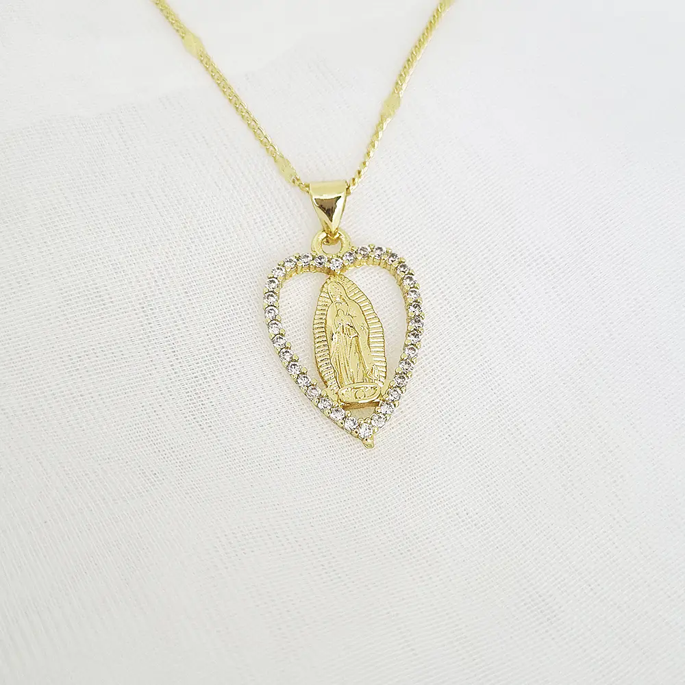CADENA VIRGEN GUADALUPE CORAZON