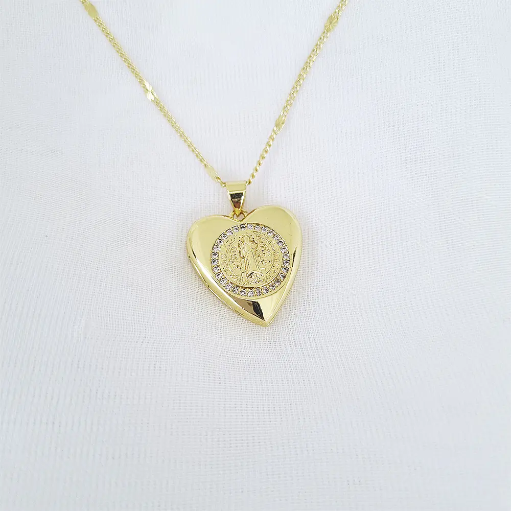 CADENA RELICARIO SAN BENITO 