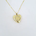 CADENA RELICARIO SAN BENITO 