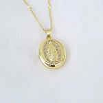 CADENA RELICARIO MILAGROSA BRILLANTE