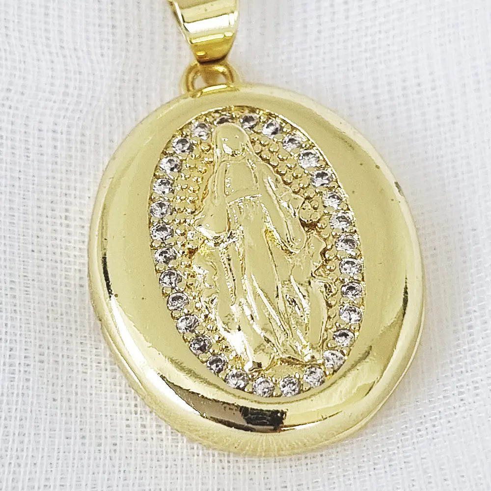 CADENA RELICARIO MILAGROSA BRILLANTE