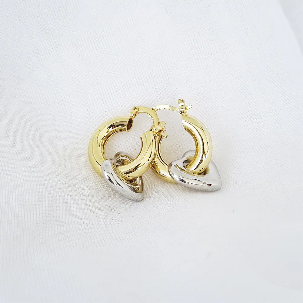 MINI AROS CORAZON COLGANTE