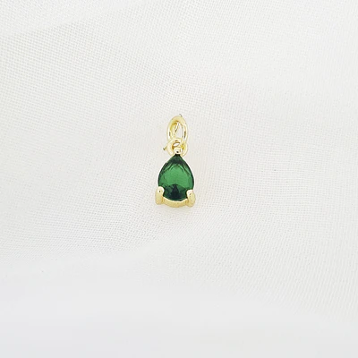 DIJE CIRCON LAGRIMA VERDE