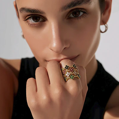 SET 4 ANILLOS TREBOL