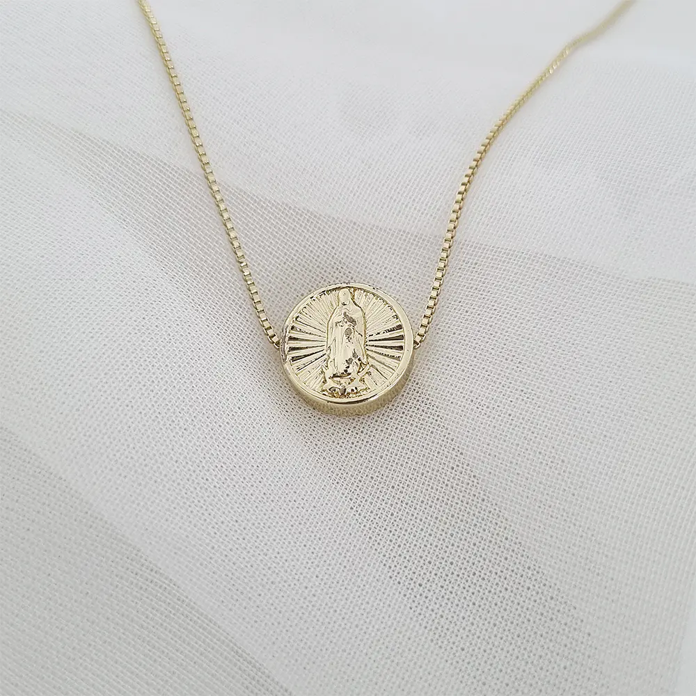 CADENA VIRGEN MEDALLA DORADA