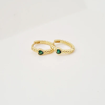 MINI AROS CORAZON VERDE