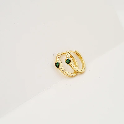 MINI AROS CORAZON VERDE