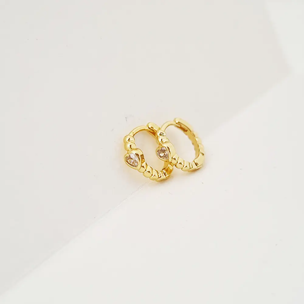 MINI AROS CORAZON BRILLANTE