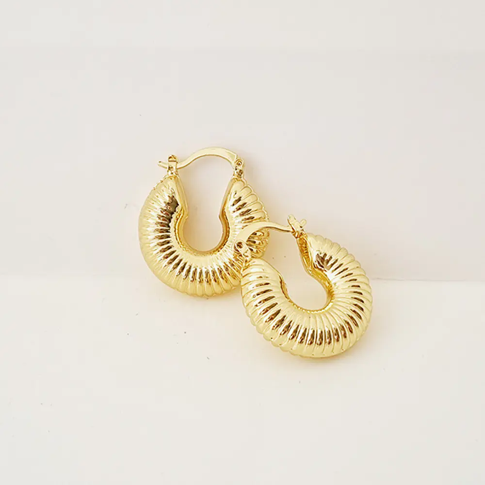 AROS CARACOL DORADOS