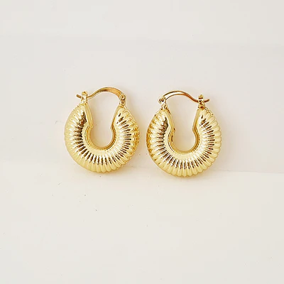 AROS CARACOL DORADOS