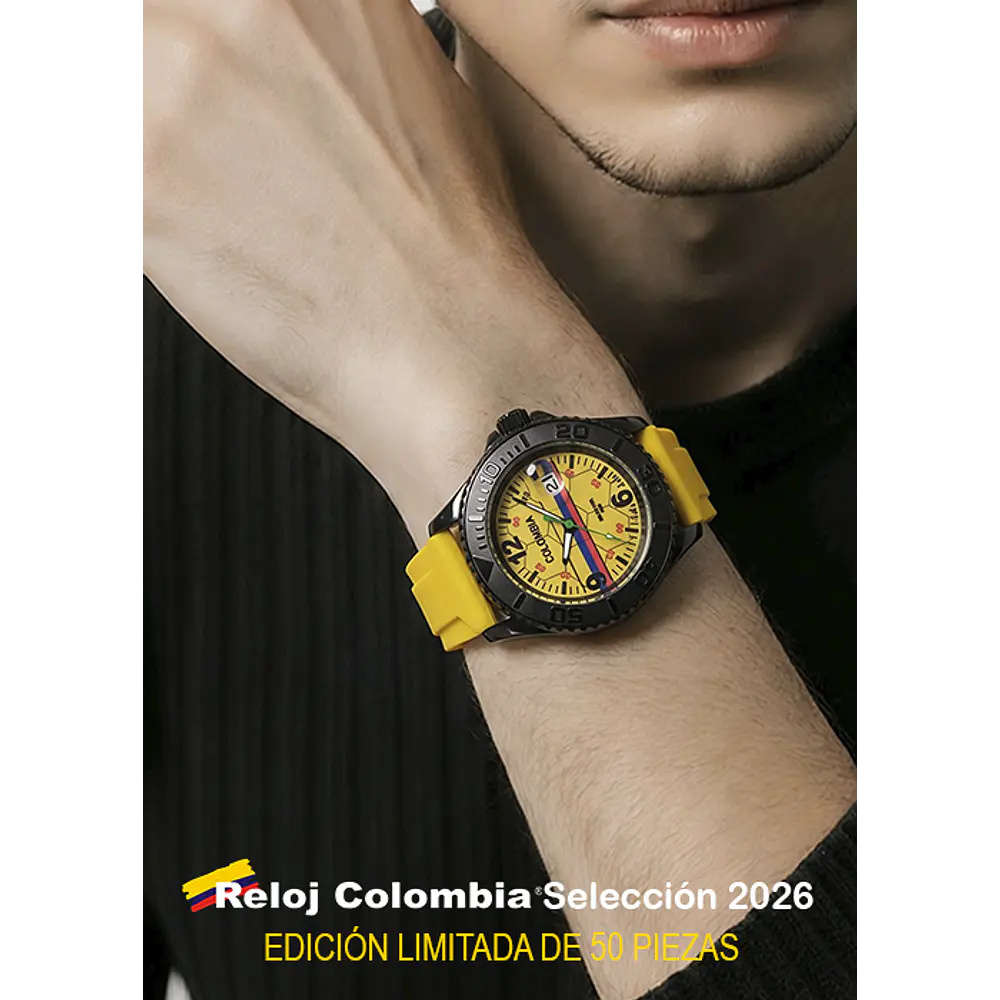 RELOJ COLOMBIA SELECCION 2026 AMARILLO