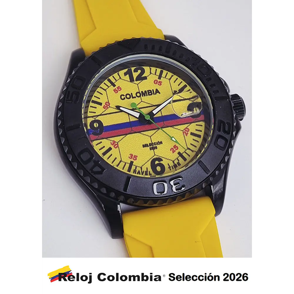 RELOJ COLOMBIA SELECCION 2026 AMARILLO