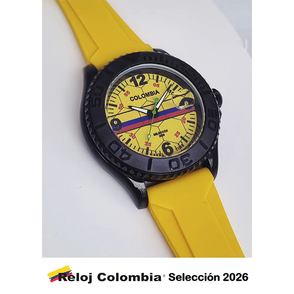 RELOJ COLOMBIA SELECCION 2026 AMARILLO