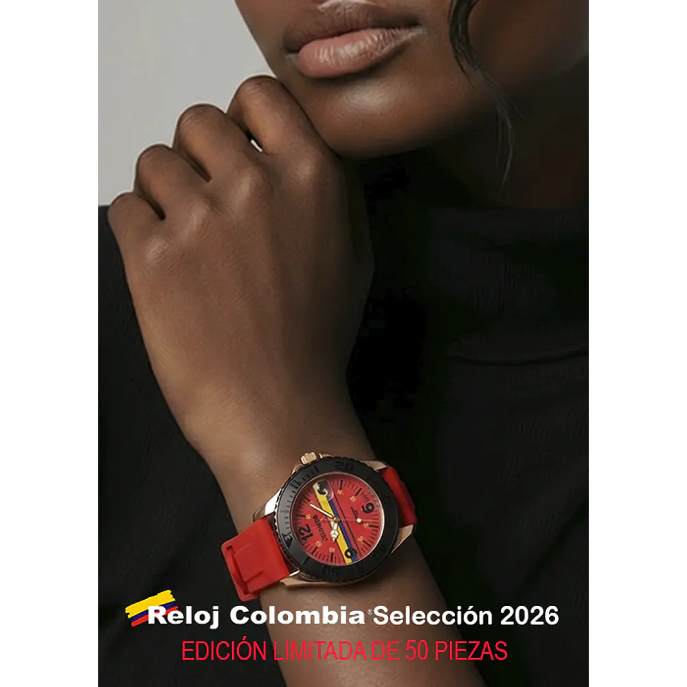RELOJ COLOMBIA SELECCION 2026 DORADOROJO
