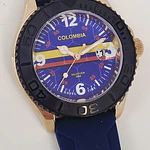 RELOJ COLOMBIA SELECCION 2026 DORADOAZUL