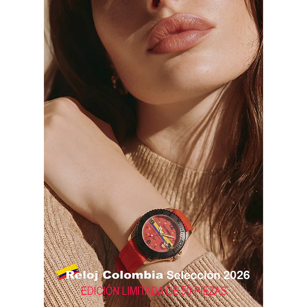 RELOJ COLOMBIA SELECCION 2026 DORADOROJO