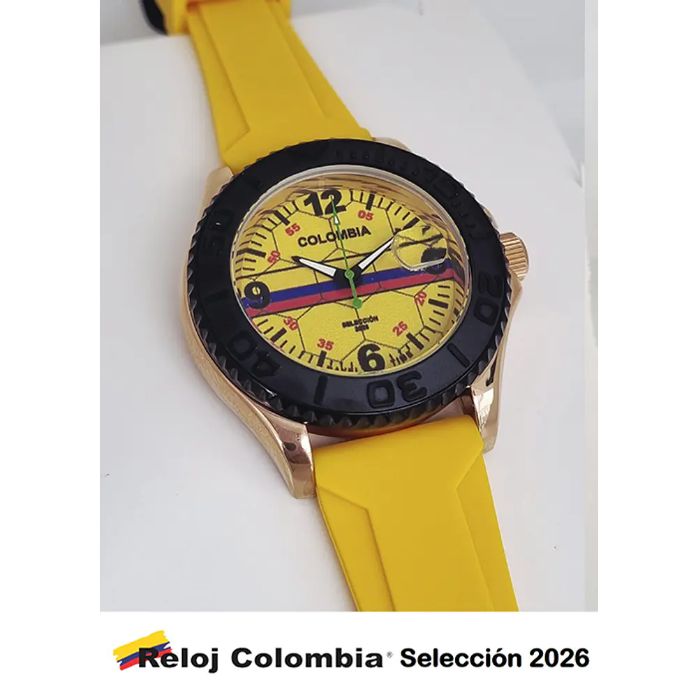 RELOJ COLOMBIA SELECCION 2026 DORADOAMARILLO