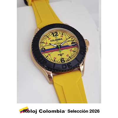 RELOJ COLOMBIA SELECCION 2026 DORADOAMARILLO
