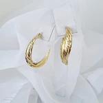 AROS CANDONGAS TRENZA DORADA