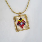 CADENA ESCAPULARIO SAGRADO CORAZON MOSTACILLA