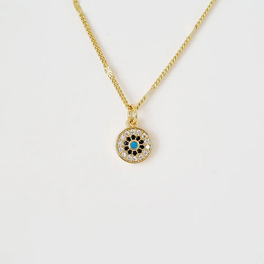 CADENA OJO AZUL BRILLANTE