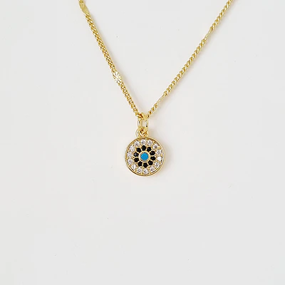 CADENA OJO AZUL BRILLANTE