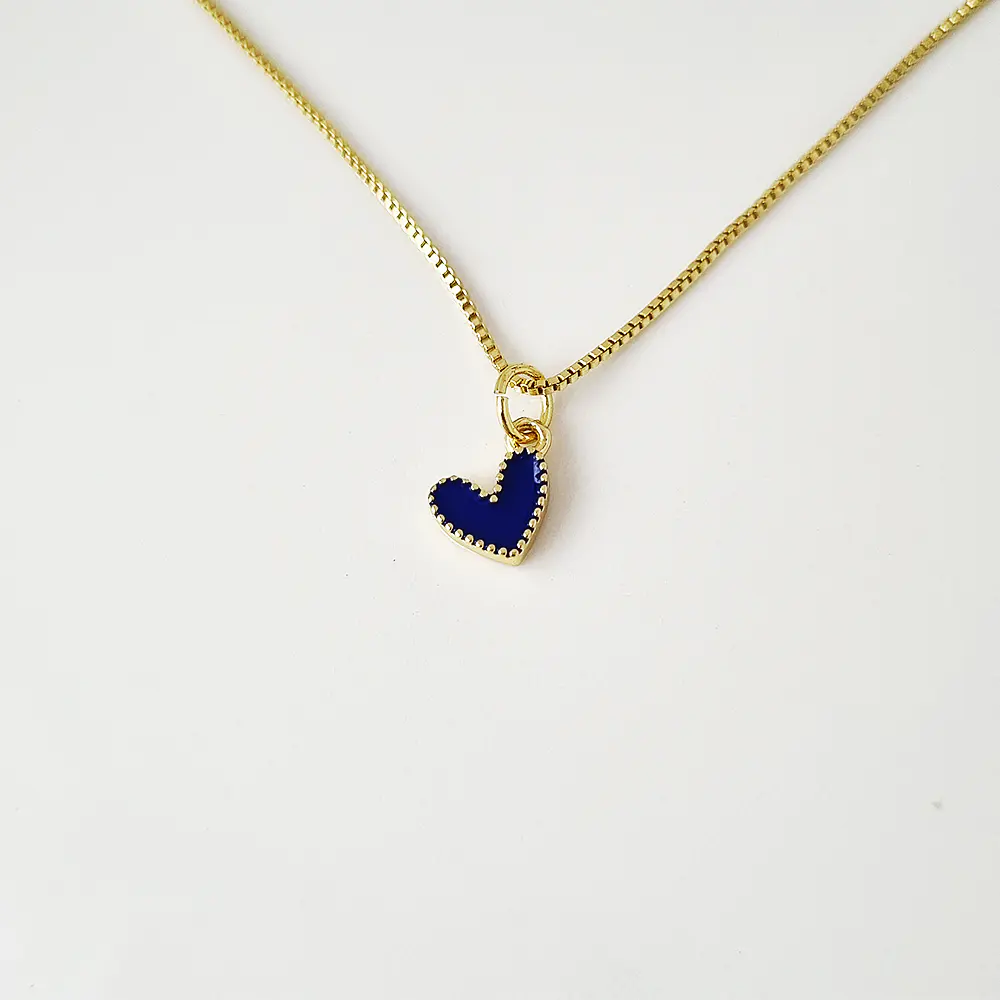 CADENA CORAZON JOLIE AZUL