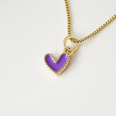 CADENA CORAZON JOLIE MORADO