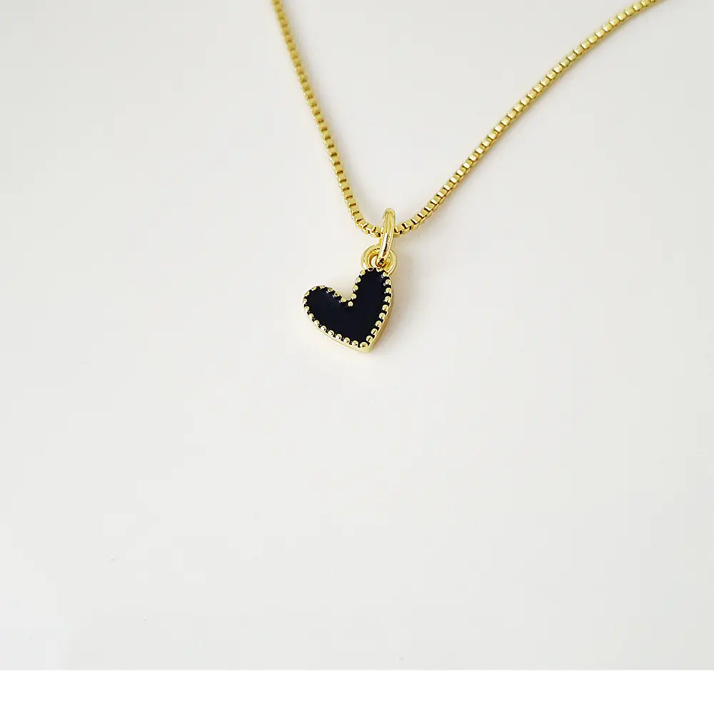 CADENA CORAZON JOLIE NEGRO