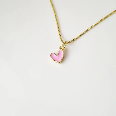 CADENA CORAZON JOLIE  ROSA