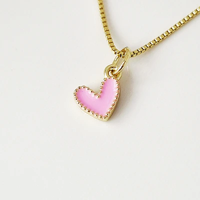 CADENA CORAZON JOLIE  ROSA