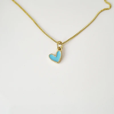 CADENA CORAZON JOLIE TURQUESA
