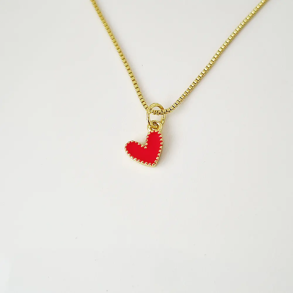 CADENA CORAZON JOLIE ROJO