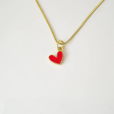 CADENA CORAZON JOLIE ROJO