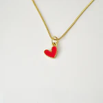 CADENA CORAZON JOLIE ROJO