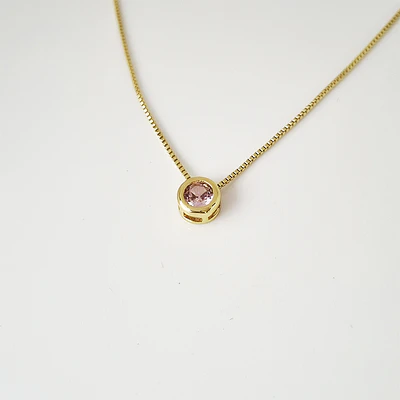 CADENA CIRCON SOLITAIRE PALOROSA 