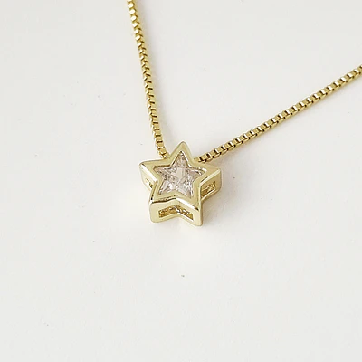 CADENA ESTRELLA SOLITAIRE BRILLANTE