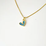 CADENA CORAZON AMORE TURQUESA