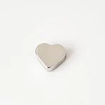 DIJE CORAZON SOLITAIRE PLATEADO