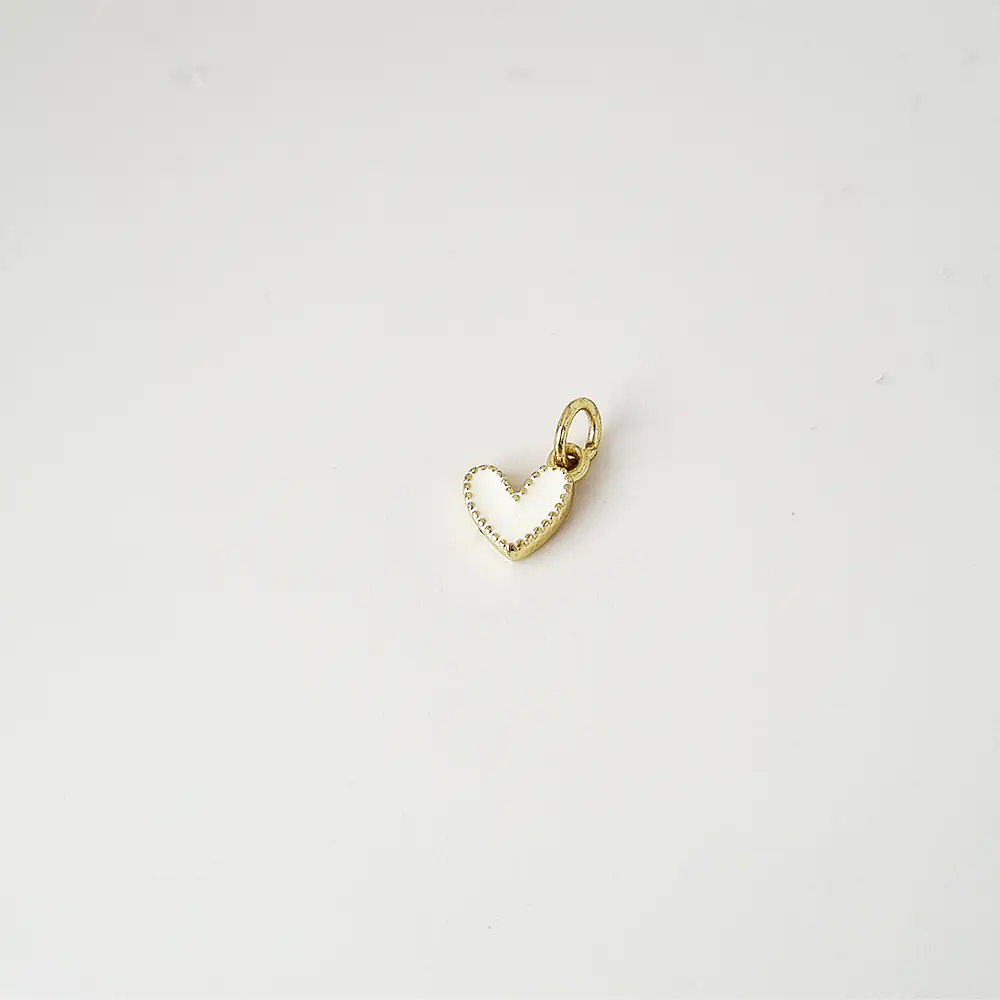 DIJE CORAZON JOLIE BLANCO