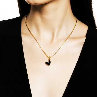 CADENA CORAZON JOLIE NEGRO