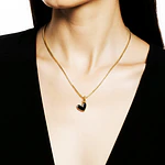 CADENA CORAZON JOLIE NEGRO