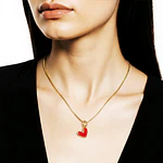 CADENA CORAZON JOLIE ROJO