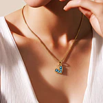 CADENA CORAZON AMORE TURQUESA