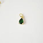 DIJE CIRCON LAGRIMA VERDE
