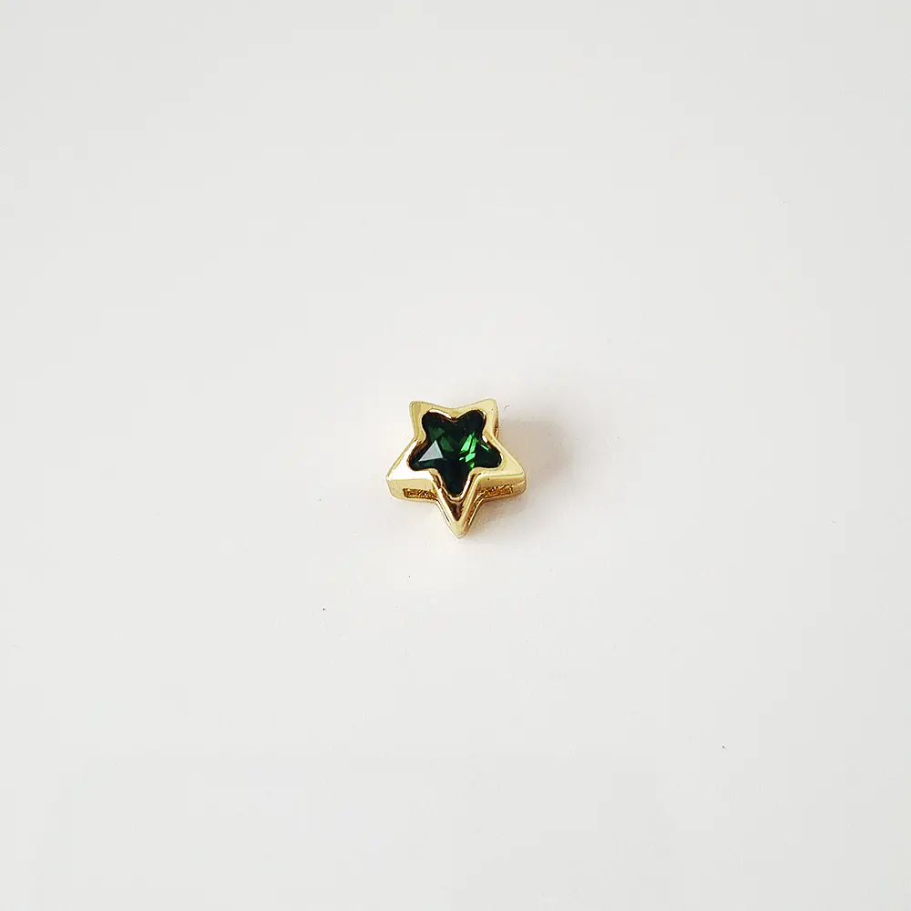DIJE ESTRELLA SOLITAIRE VERDE
